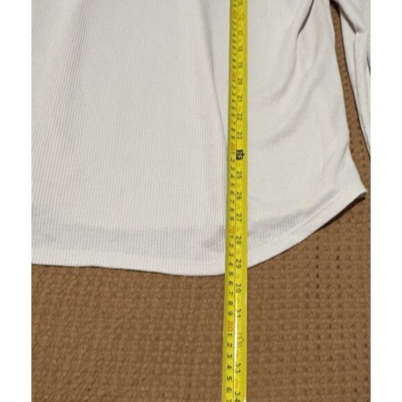 All In Motion Men’s Long Sleeve Waffle Knit Henley Size Large Light Gray - Picture 5 of 6